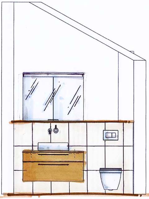 waschtisch und wc